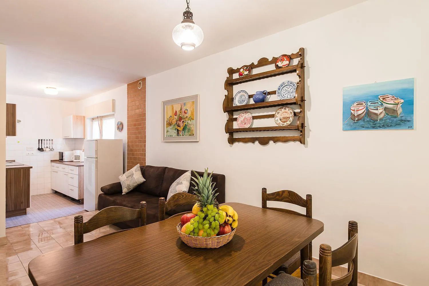 Charmantes Apartment Nur 200 Meter Zum Strand Mit Meerblick, Liegen, Grillbereich Selce