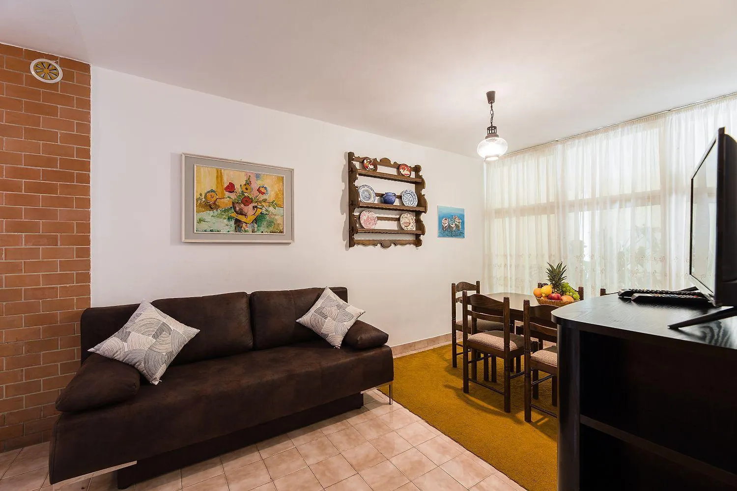 Charmantes Apartment Nur 200 Meter Zum Strand Mit Meerblick, Liegen, Grillbereich Selce