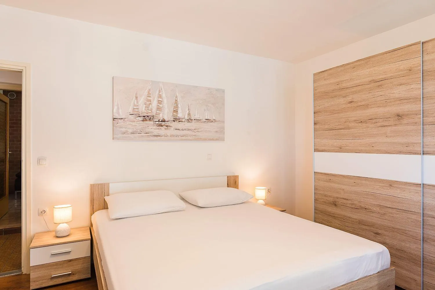 Charmantes Apartment Nur 200 Meter Zum Strand Mit Meerblick, Liegen, Grillbereich Selce 0*,  Croatia